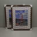 LUCKYLIFE 16x20 Frames, Picture Frames for Wall, Display Pictures 11x14 with Mat or 16x20 without Mat, Pack of 2, Rustic Brown