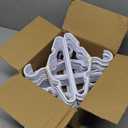 100 Pack White Kids Hangers 11.6 Inch - Baby Clothes Hangers for Toddler & Child, Durable Plastic Children's Hangers for Closet, Pants, Coats, Skirts (Non-Slip, Space-Saving)