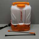 Battery Powered Backpack Sprayer 4.2 Gallon, 120 PSI Electric Backpack Sprayer, Compatible with DeWalt 20V Battery, 1 GPM High Flow Garden Sprayer with 2 Wands & 5 Nozzles for Lawn Yard Care