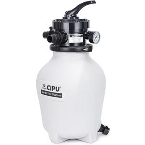 12-inch Sand Filter System with 4-Way Valve Easy to Install for Above Ground Swimming Pools