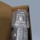 Ivilon Square Finials for Curtain Rods of 1 and 1-1/8 Inch Diameter Color Satin Nickel