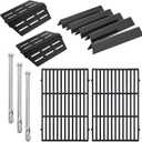 Genesis Grill Replacement Parts for Weber Genesis E-310 E-330 S-330 EP-330 S-310 Grill Parts 7621 Flavorizer Bars Parts 7524 Grates Replacement 65505 Heat Deflector 62752 Burner Tubes 300 Series Parts