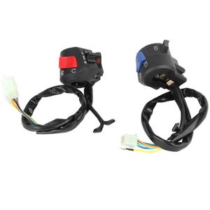 Handlebar Switch Control-1 Pair Motorcycle 7/8inch Left and Right Handlebar Mount Switch with Horn and Ignition Control