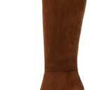 Knee High Boots Women Pointed Toe Tall Boots 3 In Stiletto High Heel Long Boots Side Zipper Dress Knee High Boots (Size 6, Brown Suede)