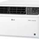 LG LW2422IVSM 23,500 Dual Inverter Smart Window, 230V, Air Conditioner Cools Rooms up to 1,440 Sq. Ft, Ultra Quiet Operation, ThinQ, Amazon Alexa & Hey Google, 24000 BTU, Bright White