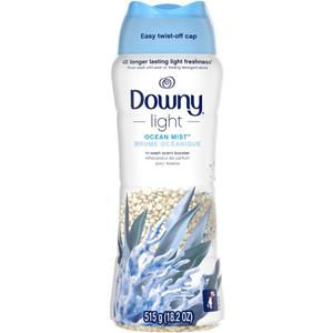 Downy Light Laundry Scent Booster Beads, Ocean Mist Scent, 18.2 OZ, In-wash fabric beads designed to be gentle with a light boost of scent, No Heavy Perfumes