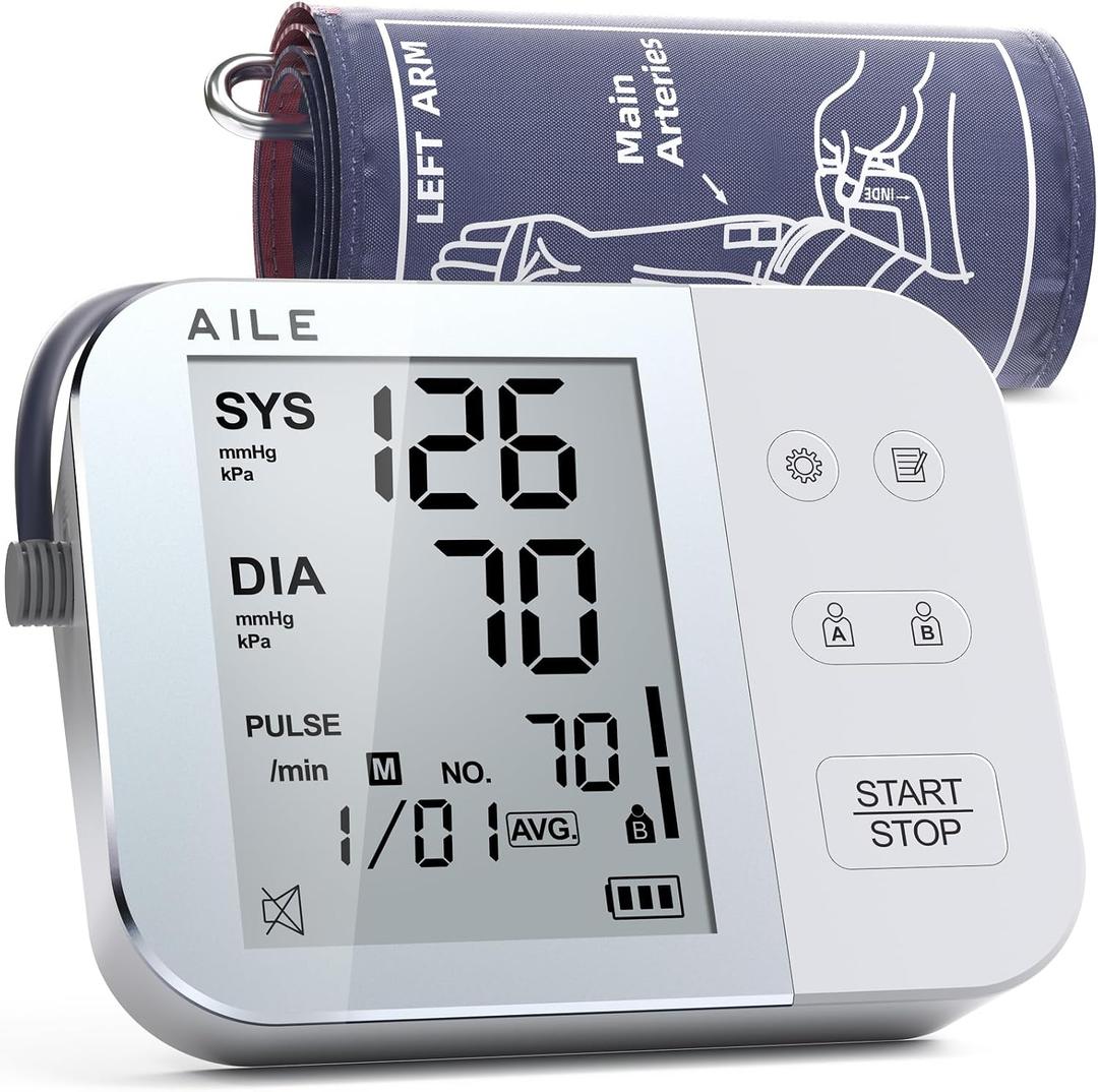 AILE Blood Pressure Monitor for Home Use, 111 Blood Pressure Machine - Blood Pressure Cuff (8.7-16.5") - Voice Broadcast - Accurate and Reliable Upper Arm BP Monitor