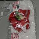 DineDia Merry Christmas Kitchen Towels Set of 2,Red Xmas Tree Dish Hand Towels Holiday Home Indoor Bathroom Party Seasonal Noel Decorations DD025