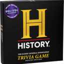 HISTORY Channel Trivia Board Game Deluxe Edition with 80s & 90s Expansion Pack - 2400 General Knowledge Questions - Christmas Stocking Stuffers Gift for Adults & Family in Pursuit of Trivial Knowledge