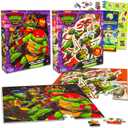 Teenage Mutant Ninja Turtles Puzzle Sets for Kids  Bundle of 2 TMNT Puzzles, 48 Pc and 100 Pc, TMNT Stickers, More | Teenage Mutant Ninja Turtles Puzzle Kids