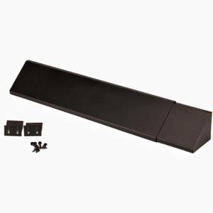 Black Adjustable Fireplace Hood for 28 to 48" Harmony Burners Fireplace Hood Heat Shield Patent Applied