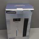 KeepGlad Dehumidifier, 98OZ Dehumidifiers for Home(1000sq.ft), Humidity Display Dehumidifier for Basement Bathroom Bedroom, Auto Shut Off, Washable Filter, Drain Hose, Timer, 7 Ambient Lights, Gray