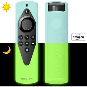 Made for Amazon Remote Cover Case, for Alexa Voice Remote Lite | Glow in the Dark