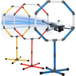 Drone Obstacle Course Kit, Includes 3 Different Hoop Sizes, Professional RC FPV Racing Training Set for Kids & Adults, Portable Game Loop Gate System with Separate Storage Bag