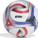 adidas Unisex MLS Soccer Ball, Color: White/Team Royal Blue/Red/Silver Metallic, Size: 5