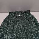 EXLURA Womens High Waist Polka Dot Pleated Maxi Long Skirt Floral Midi Swing Skirt Boho Beach Vacation Outfits with Pockets, L