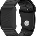Miimall Silicone Bands for WHOOP 5.0/4.0 Band for Men, Waterproof & Sweatproof, Soft Breathable Sports Strap Adjustable Wristband Fitness Replacement Wrist Band for WHOOP 4.0/5.0 Peak/One/Life MG