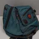 Large Sling Bag Laptop Backpack Cross Body Messenger Bag Shoulder Travel Rucksack (A-Dark Green)