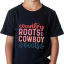 Cowboy Shirt Toddler Boy Kids Little Cowgirl ERA Western Baby Boys Clothes Letter Short Sleeve T-Shirts Cotton Tops Tee 2T-8Y