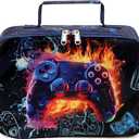 CAMTOP Kids Lunch Box Boys Girls Insulated Lunch Cooler Bag Reusable Lunch Tote Kit for School Travel, GamePad