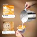 Milk Frother, 27oz All-in-1 Milk Steamer and Frother for Coffee, Variable Froth Thickness, Hot & Cold Foam Milk Warmer with Temperature Control