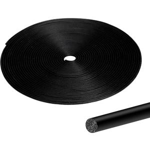 100FT Backer Rod 1/8 inch, Black Rubber Caulk Saver, Concrete Expansion Joint Filler, Weather Strip Seal for Gaps and Joints