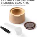 Professional Silicone Seal Kit to Reuse Compatible Vertuoline Capsules, Vertuoline Pods Refillable (Complete Kit+1 Silicon seal) (2.1 Vertuo Professional Silicone Seal Kit)