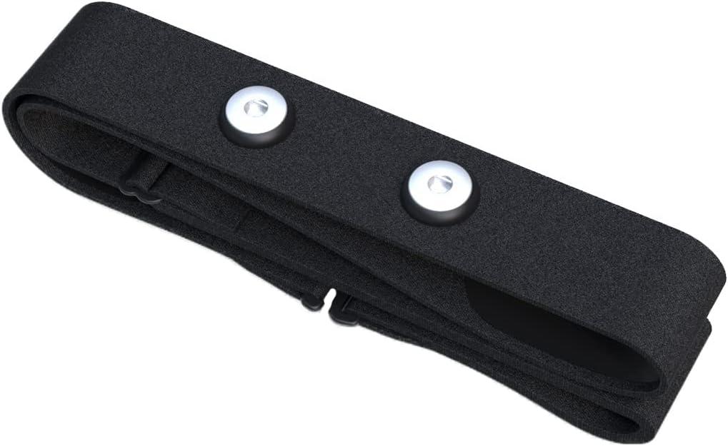 FITCENT Heart Rate Monitor Chest Replacement Strap Compatible with Polar H10 H9 H7, Adjustable Soft HR Belt Work for Polar Heart Rate Sensor Garmin HRM200 (Black)