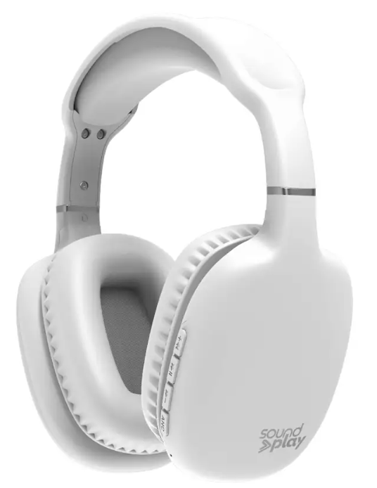 Tzumi Sound play Over Ear Headphones WHT