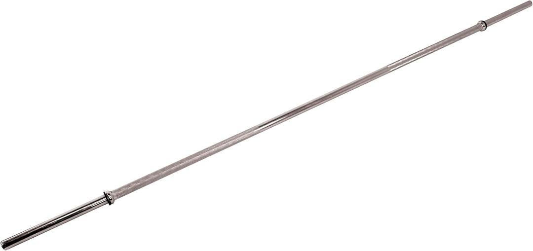 CAP Barbell Standard Straight Bar | 1-in Diameter | Multiple Options (Chrome)