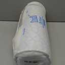 King Cooling Side sleeper pillow for adults, Curved neck support pillow for neck and shoulder pain Relief, Adjustable Shredded Memory Foam Bed Pillow 1 Pack with Additional Foam Fill Included (White) (Icy Blue)