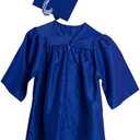 Jostens Child Size Graduation Cap and Gown Package (Small, Royal Blue)