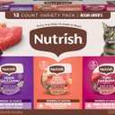 Nutrish Grain Free Ocean Lover's Whole Health Blend Variety Pack Wet Cat Food, 2.8 oz. Cup, 12 Count (Rachael Ray)