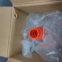 (Pack of 5) Orangeplas 18" Orange PVC Safety Traffic Cone Black Base Construction Road Parking Cones with 6" Reflective