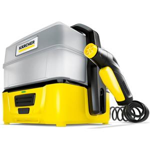 Krcher OC 3 Plus Mobile Outdoor Cleaner, 1.8 gal. Water Tank, Spray Gun and Hose, Battery Operated, for on-The-go Cleaning, 72 PSI