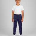 Real Essentials 3 Pack: Boy's Mesh Jogger Sweatpants - Youth Kids Baseball Football Athletic Pants with Pockets (Gray, L)