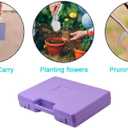 Gardening Tools,5 Pieces Garden Tools with Floral Print, Ergonomic Handle Trowel Rake Weeder Pruner Shears Sprayer,Gardening Supplies with Carrying Case Gifts for Women
