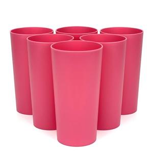 Yalin 26 ounce Plastic Tumblers/Large Drinking Glasses/Party Cups/Iced Tea Glasses,Unbreakable, Dishwasher Safe, BPA Free,set of 8 (Red)