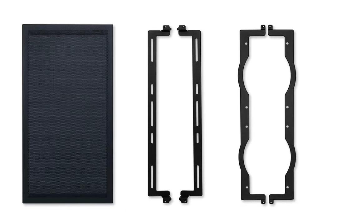 Lian Li Front Mesh Kit for O11D EVO RGB-Aluminum fine mesh Panel Upgrades Airflow-Adjustable Front Fan mounting Brackets Supports up to 3X 120mm or 2X 140mm or 2X 160mm-Black (O11DERGB-4X)