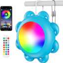 BYLIFITY 20W LED Pool Lights, Color Changing Swimming Pool Light with Remote APP Control, IP68 Waterproof Underwater Submersible LED Lights for Inground, Above Ground, Indoor & Outdoor Pools
