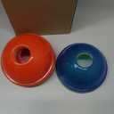 6 Set Slushie Cups with Dome Lids and Straws Detachable Spoon Straws Reusable Plastic Iced Coffee Cups Smoothie Tumbler for Birthdays Summer Party Supplies (Mixed Color,16 oz)