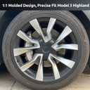 Rim Protector for Tesla 2024 2025 2026 Model 3 Highland 19 Inch Nova Wheels Cover All-in-one Car Tire Trim Rings Rim Case Hubcaps Model 3 Accessories