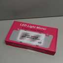 Car Sun Visor Vanity Mirror with Lights, Rechargeable Car Makeup Mirror Accessories, Birthday Gifts for Women Girl, 3 Light Modes, Dimmable Touch Led Screen, Universal for Car Truck (Black)