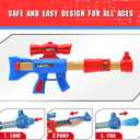 YEEBAY Shooting Game Toy for Age 6, 7, 8,9,10+ Years Old Kids, Boys - 2pk Air Guns & Shooting Target & 24 Foam Balls - Ideal Gift - Compatible with Toy Guns, 10 X 3.2 X 0.8 Inches