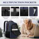 Travel Laptop Backpack, Travel Backpack, Lightweight Business Anti Theft Slim Sturdy Laptops Bag, Water Resistant College Computer Bag Gifts for Men & Women Fits 15.6 Inch Notebook, Blue