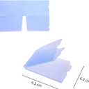 Kare & Kind 30x Facial Mask Storage Clip Folder - Reusable Cover Holder - Portable Mask Organizer to Protect and Store Disposable Masks Neatly - For Home Office Travel - Pink/Blue/Transparent