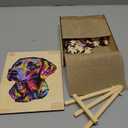 Wooden Puzzles for Adults - Painted Labrador Wooden Jigsaw Puzzle, Unique Animal Shaped Wood Puzzles Adult, Christmas Birthday Gifts for Friends/Family, Home Decor 13.3 * 11.4in 212pcs (Large)