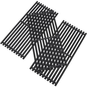 Criditpid Grill Grates for Charbroil Commercial Tru Infrared 3 Burner 463242516 463242515 G474-0017-W2 G466-0025-W1A, 17" Cast Iron Cooking Grates Replacement Parts for Char-Broil 466242615, 463243016