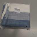 Throw Pillows Covers for Home, Lumbar Porch Pillow 14x36 Inch White Grey and Blue Striped Long Body Pillow for Bed Modern Farmhouse Decorative Accent Cushion Covers for Bed Couch Sofa Set of 1