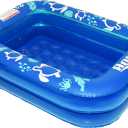 Aqua Inflatable Tanning Pool Lounger, Premium Pool Float with Cupholders and Removeable Pillow for Relaxation and Fun